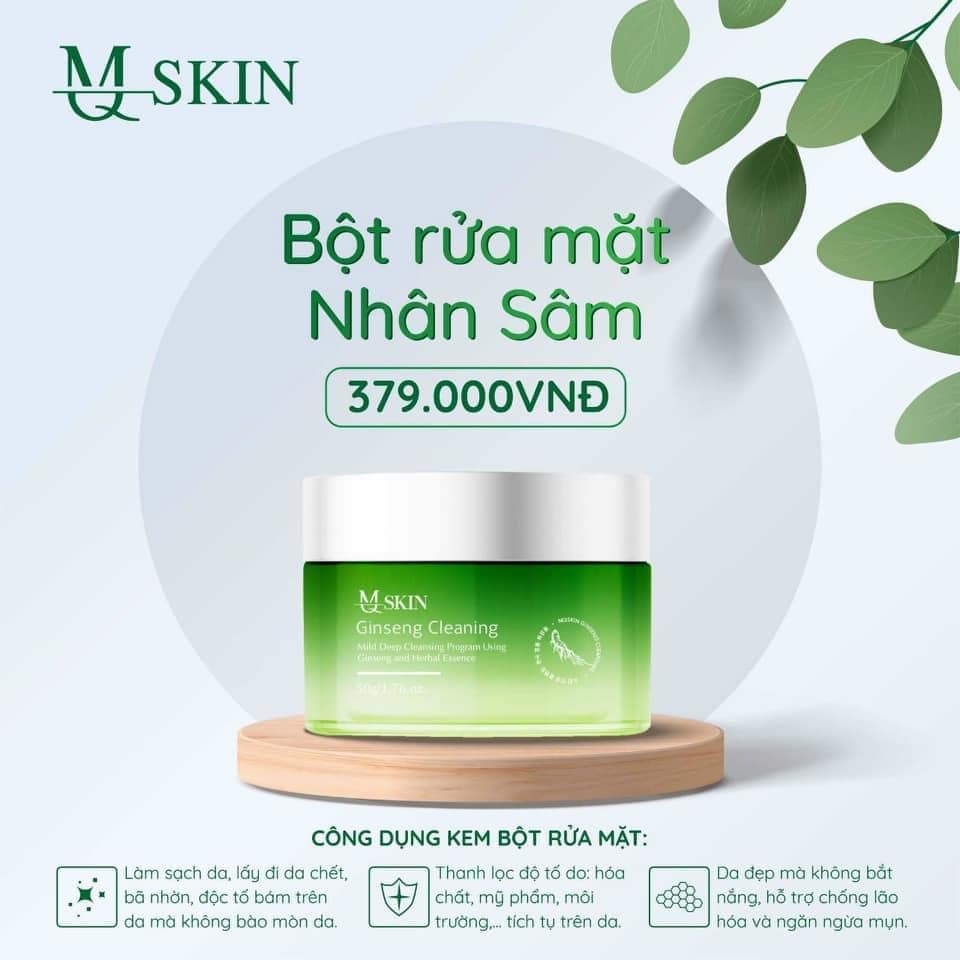 Bột rửa mặt nhân sâm MQ Skin