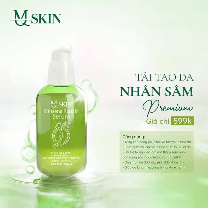 Nâng cấp nhan sắc ngay trong đêm với tái tạo da nhân sâm cao cấp MQ Skin